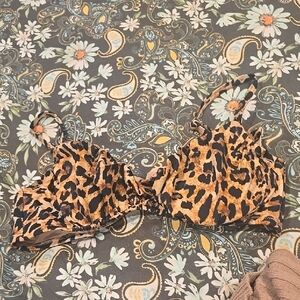 ❤️10/$40 Nwot Leopard Print Women's Bikini Top - Brown Animal Print